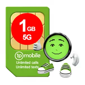1pMobile Prepay 1GB data a month with unlimited UK calls + texts SIM