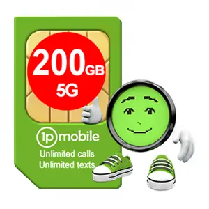 1pMobile Prepay 200GB data a month with unlimited calls + texts SIM