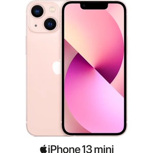 Apple iPhone 13 Mini 5G (256GB Pink) at £729 on Add-on One Day Boost with Unlimited 5G data. £5 Topup