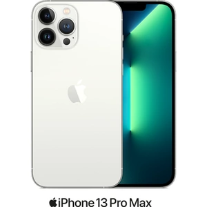 Apple iPhone 13 Pro Max 5G (128GB Silver) at £1049 on Add-on One Day Boost with Unlimited 5G data. £5 Topup