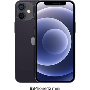 Apple iPhone 12 Mini 5G (128GB Black) at £579 on Add-on with 6GB of 5G data. £8 Topup