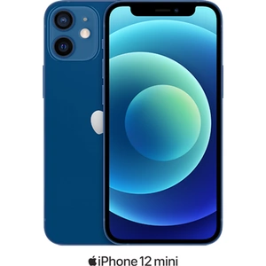 Apple iPhone 12 Mini 5G (64GB Blue) at £529 on Add-on Monthly Boost Unlimited Data with Unlimited 5G data. £15 Topup