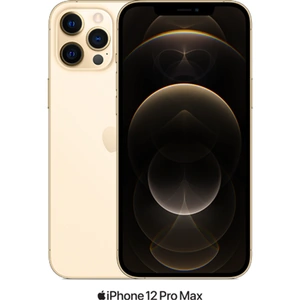 Apple iPhone 12 Pro Max 5G (256GB Gold) at £1199 on Add-on Monthly Boost Unlimited Data with Unlimited 5G data. £15 Topup