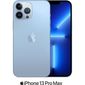 Apple iPhone 13 Pro Max 5G (128GB Sierra Blue) at £90 on Advanced 12GB (24 Month contract) with Unlimited mins & texts; 12GB of 5G data. £65 a month. Includes: Three Protection Super Bundle (Black)