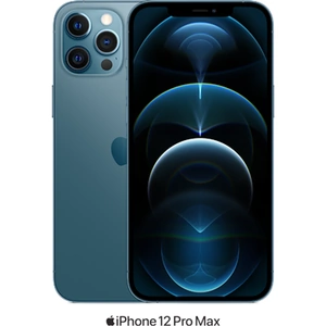Apple iPhone 12 Pro Max 5G (256GB Pacific Blue) at £99 on Advanced 12GB (24 Month contract) with Unlimited mins & texts; 12GB of 5G data. £69 a month. Includes: Three Protection Super Bundle (Black)