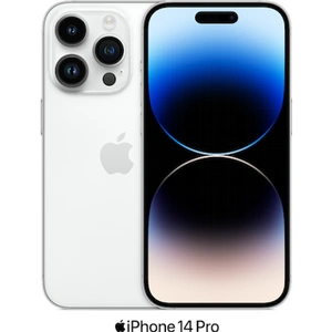 Apple iPhone 14 Pro 5G Dual SIM (128GB Silver) at £265 on Standard 15GB (36 Month contract) with Unlimited mins & texts; 15GB of 5G data. £46.47 a month. Includes: Apple Wireless AirPods (White)