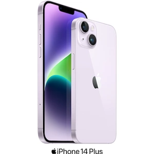 Apple iPhone 14 Plus 5G Dual SIM (128GB Purple) at £100 on Standard 150GB (36 Month contract) with Unlimited mins & texts; 150GB of 5G data. £47.94 a month. Includes: Three Premium Protection Bundle (Transparent)