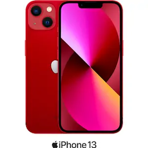 Apple iPhone 13 5G (128GB (PRODUCT) RED) at £215 on Premium 30GB (36 Month contract) with Unlimited mins & texts; 30GB of 5G data. £42.64 a month