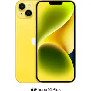 Apple iPhone 14 Plus 5G Dual SIM (128GB Yellow) at £50 on Lite 5GB (36 Month contract) with Unlimited mins & texts; 5GB of 5G data. £37.75 a month