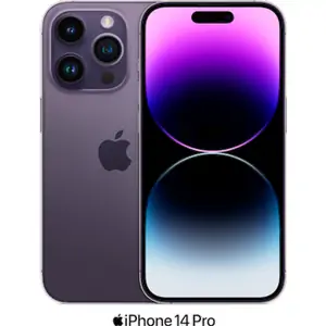 Apple iPhone 14 Pro 5G Dual SIM (512GB Deep Purple) at £145 on Value 150GB (36 Month contract) with Unlimited mins & texts; 150GB of 5G data. £52.92 a month (Consumer - Affiliate Price)