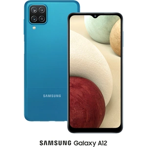 Samsung Galaxy A12 (64GB Blue) at £9 on Advanced 12GB (24 Month contract) with Unlimited mins & texts; 12GB of 5G data. £23 a month. Includes: Three Protection Super Bundle (Black)