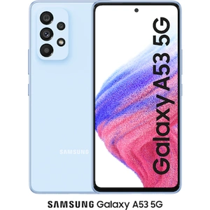 Samsung Galaxy A53 5G (128GB Awesome Blue) at £35 on Standard 2GB (36 Month contract) with Unlimited mins & texts; 2GB of 5G data. £21.36 a month. Includes: Jlab Audio Jbuds Air (Black)