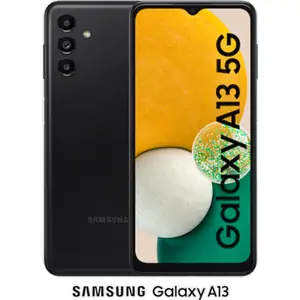 Samsung Galaxy A13 (2022) (64GB Awesome Black) at £75 on Lite 5GB (36 Month contract) with Unlimited mins & texts; 5GB of 5G data. £12.92 a month