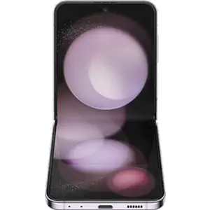 Samsung Galaxy Z Flip5 5G (512GB Lavender) at £179.99 on Advanced 100GB (24 Month contract) with Unlimited mins & texts; 100GB of 5G data. £53 a month