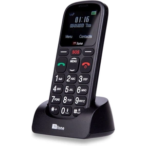 View product details for the TTfone Comet Big Button O2 Pay As You Go UK SIM-Free Emergency Mobile Phone - Black