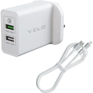 VELD Super-Fast VH30CW-UCM 2-port USB Charger